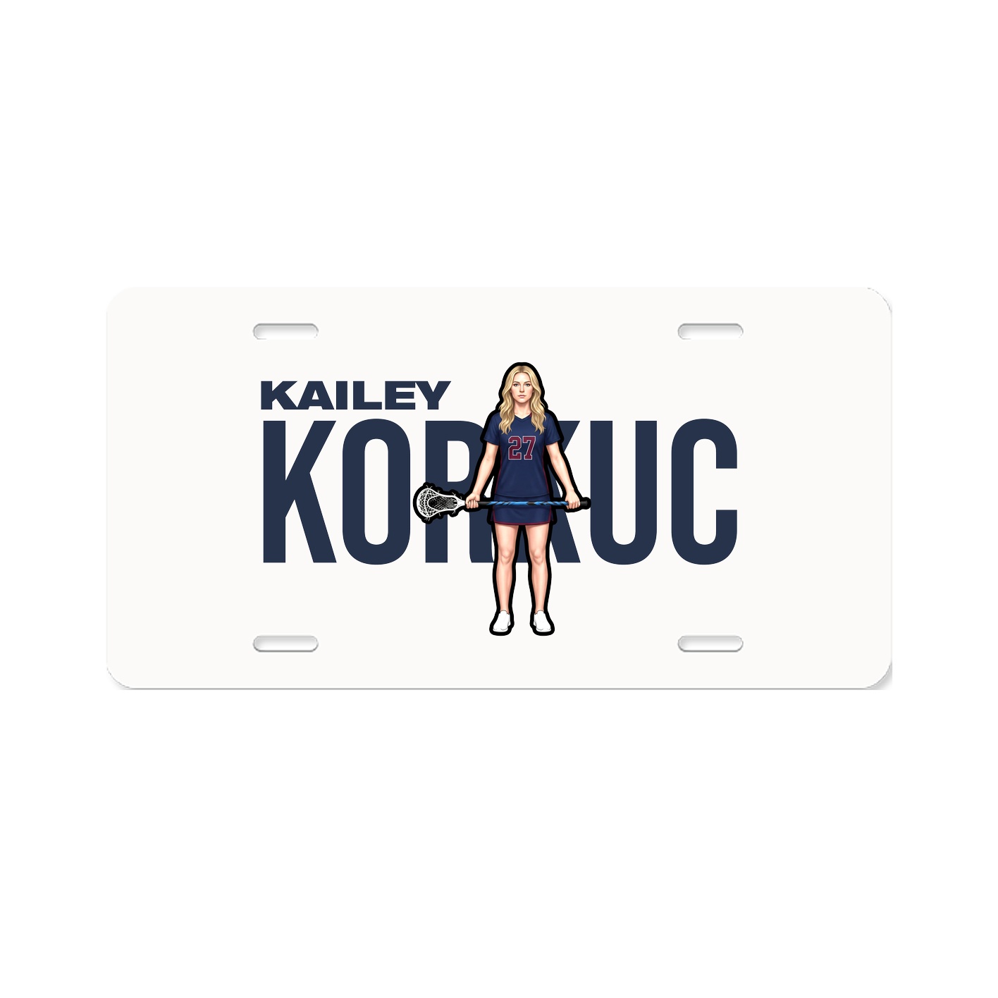 License Plate — Player Name in Classic