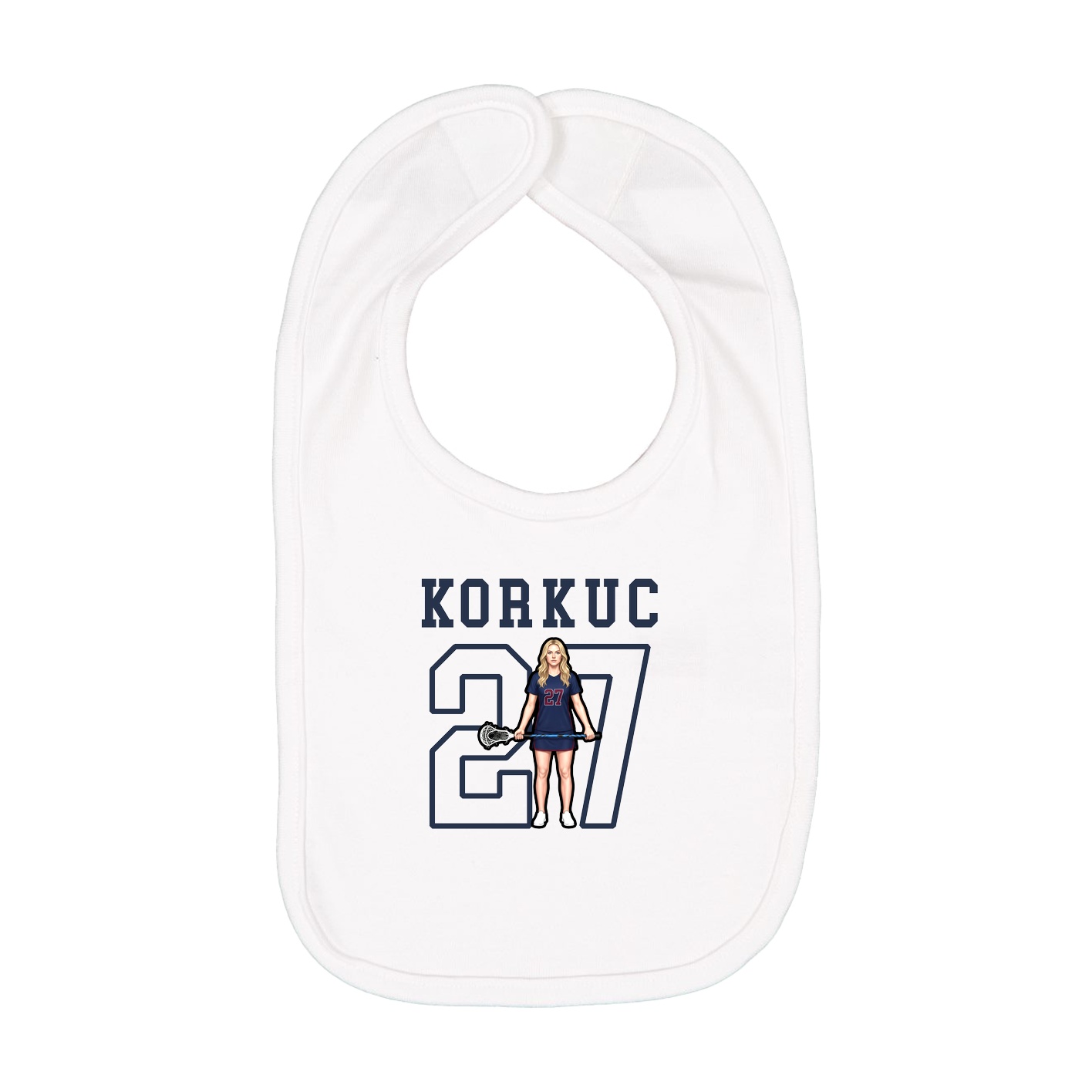 Infant Bib — Shirsey in White