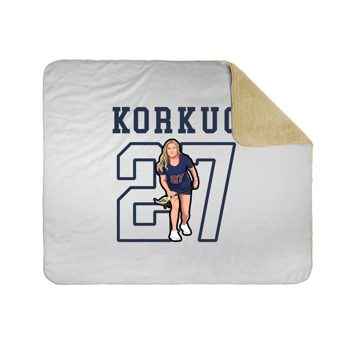 Throw Blanket — Shirsey in White