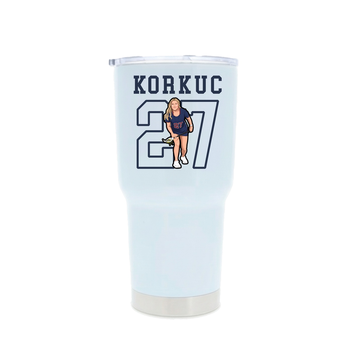 30oz Stainless Steel Tumbler — Shirsey in White
