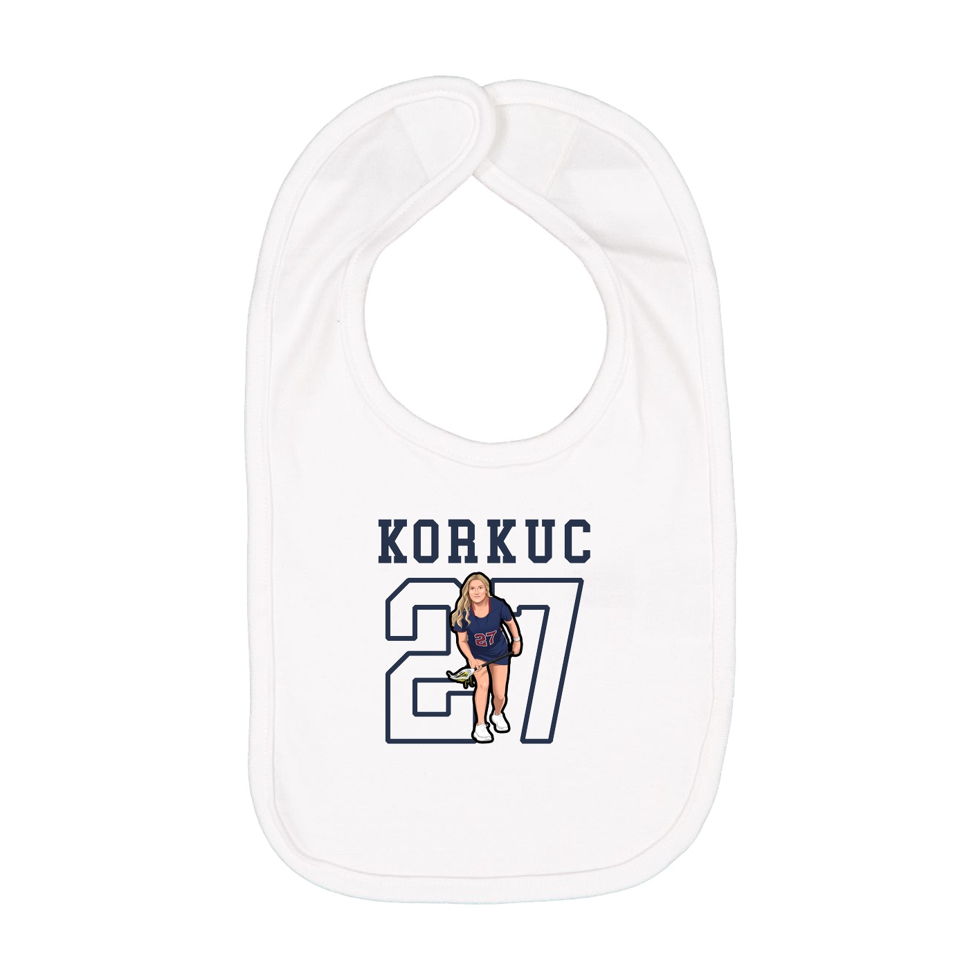 Infant Bib — Shirsey in White