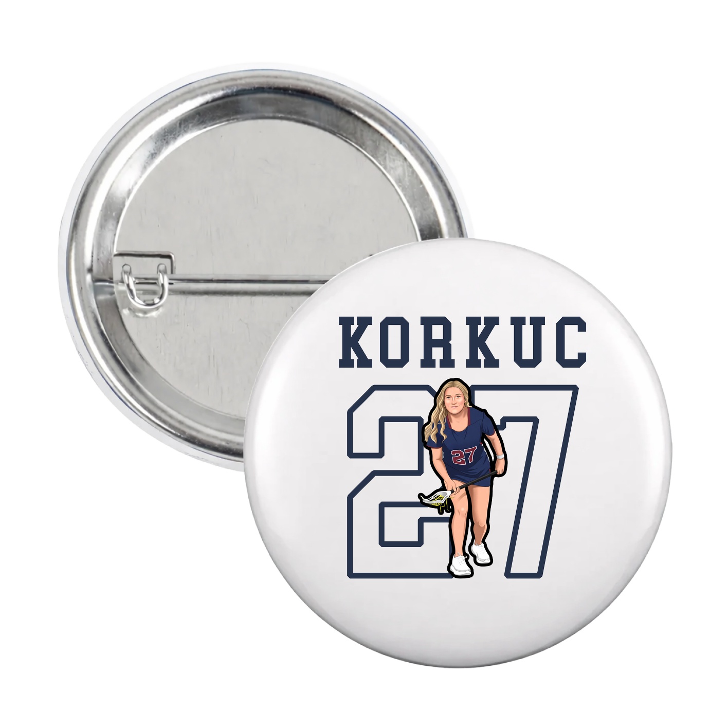 Game Day Button — Shirsey in White