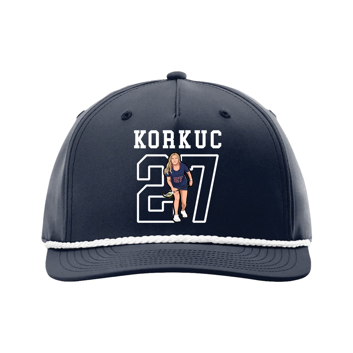 Five-Panel Classic Rope Cap — Shirsey in Navy