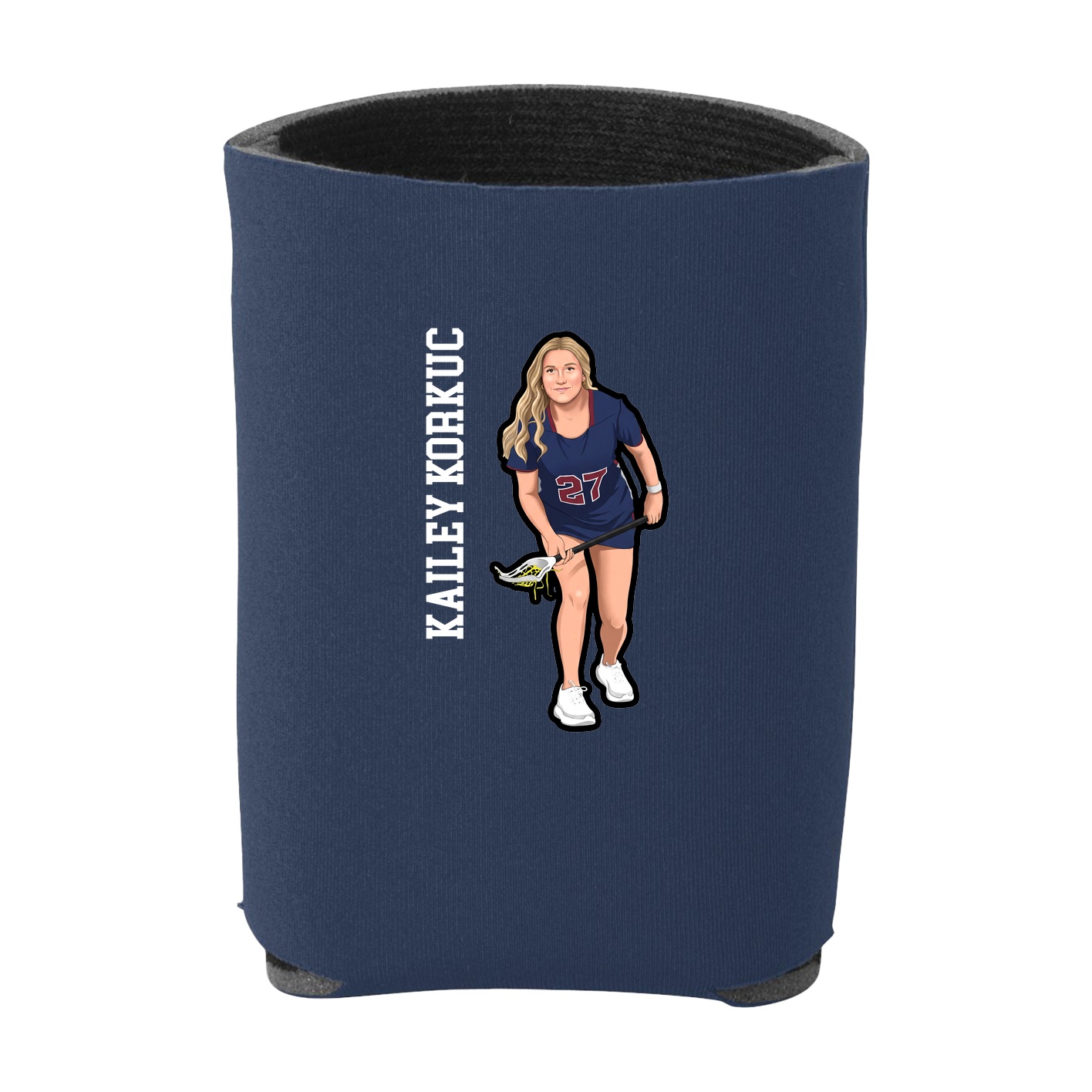 Can Holder — Name Vertical in Navy