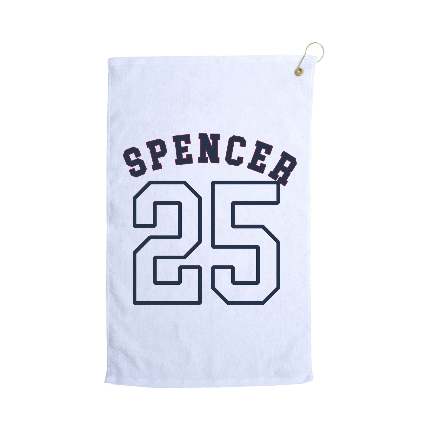 Golf Towel — Shirsey Arch in White