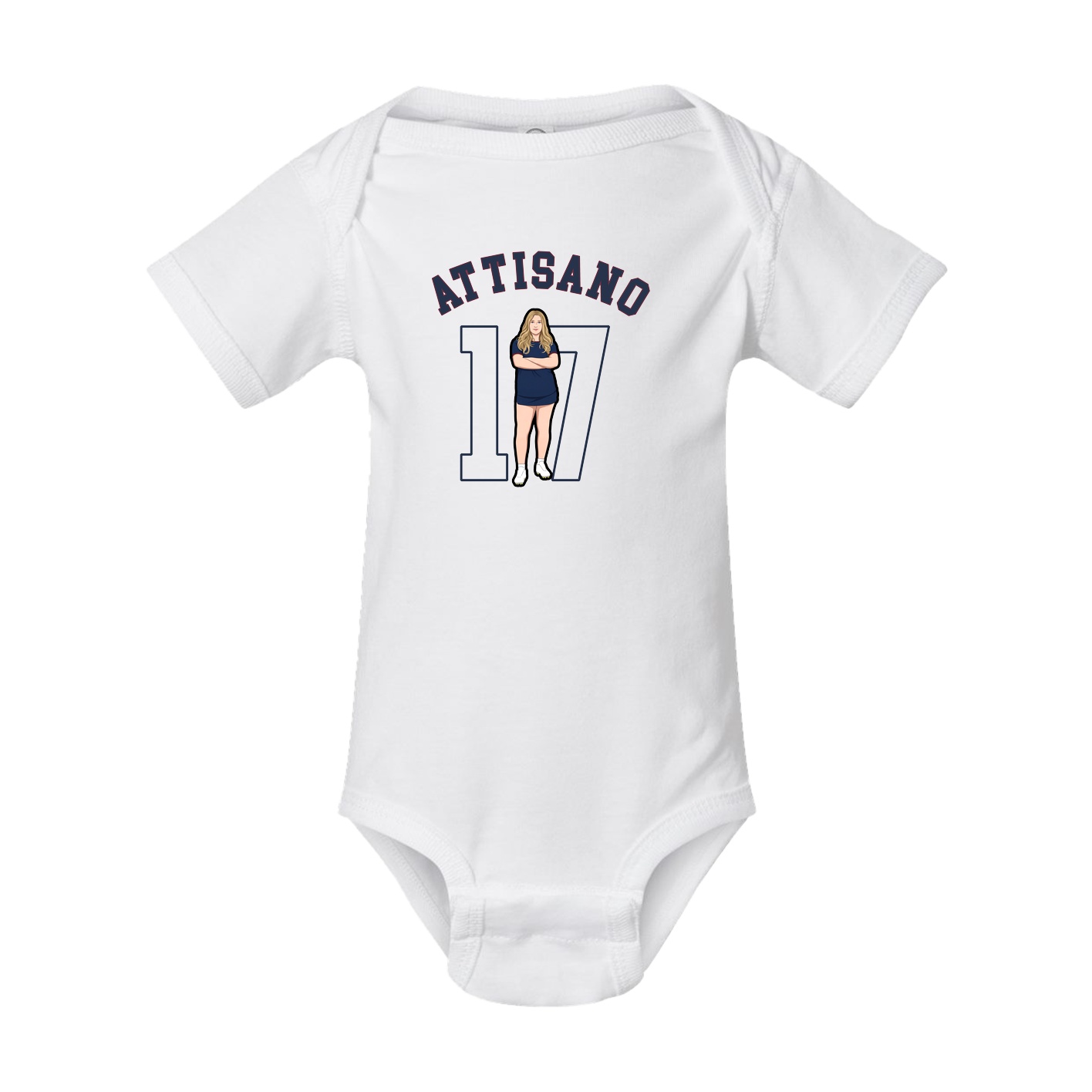 Baby Onesie — Shirsey Arch in White