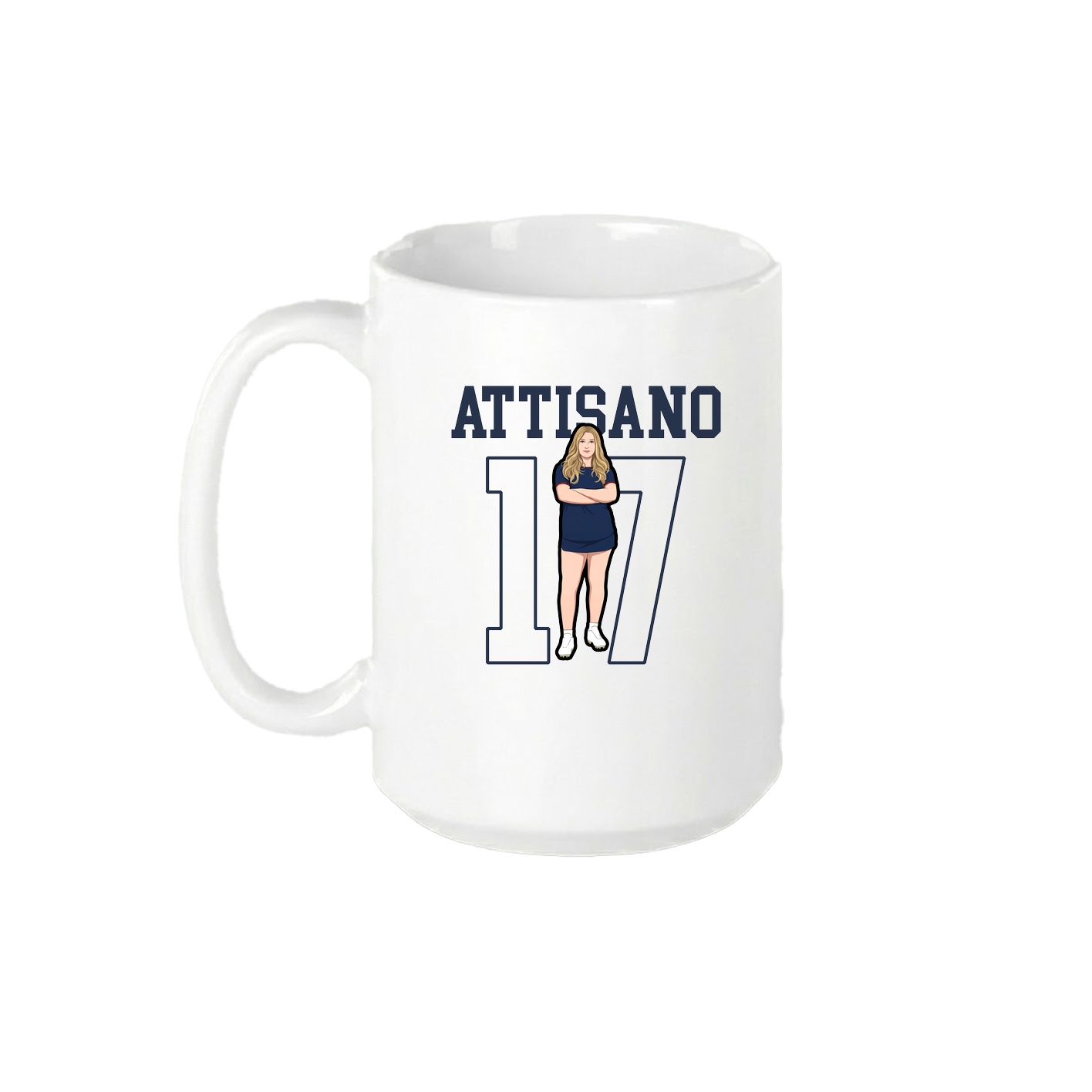 15oz Coffee Mug — Shirsey in White