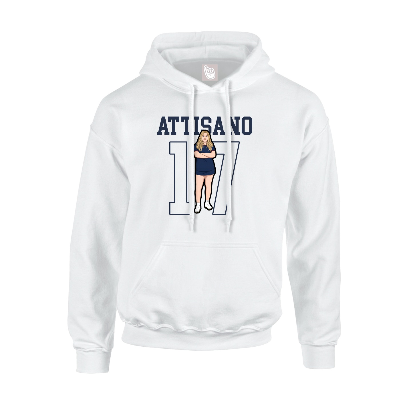 Hoodie — Shirsey in White
