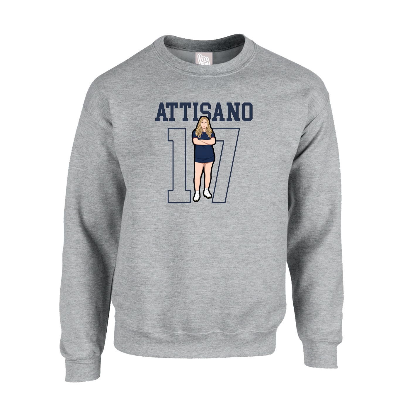 Fleece Crew — Shirsey in Grey