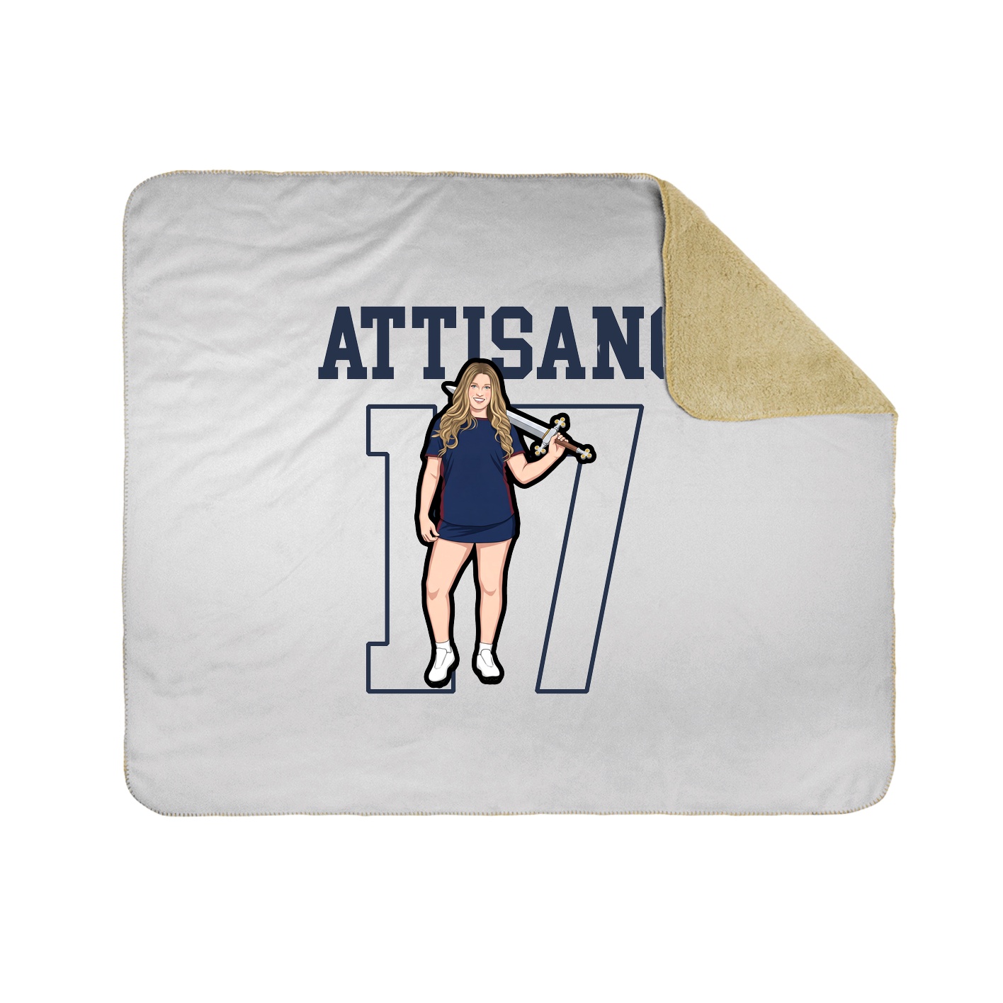 Throw Blanket — Shirsey in White