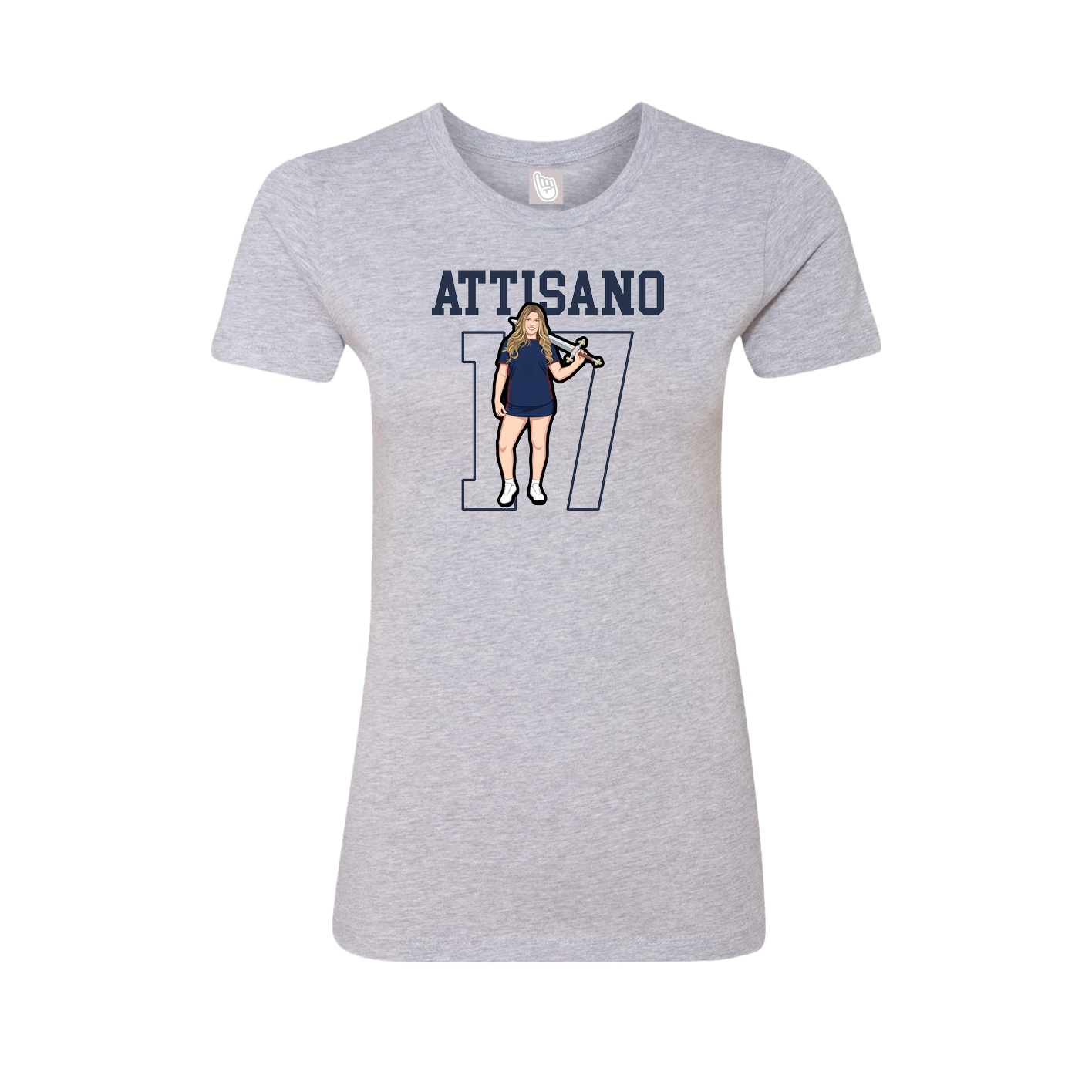 Fitted Women's Tee — Shirsey in Grey