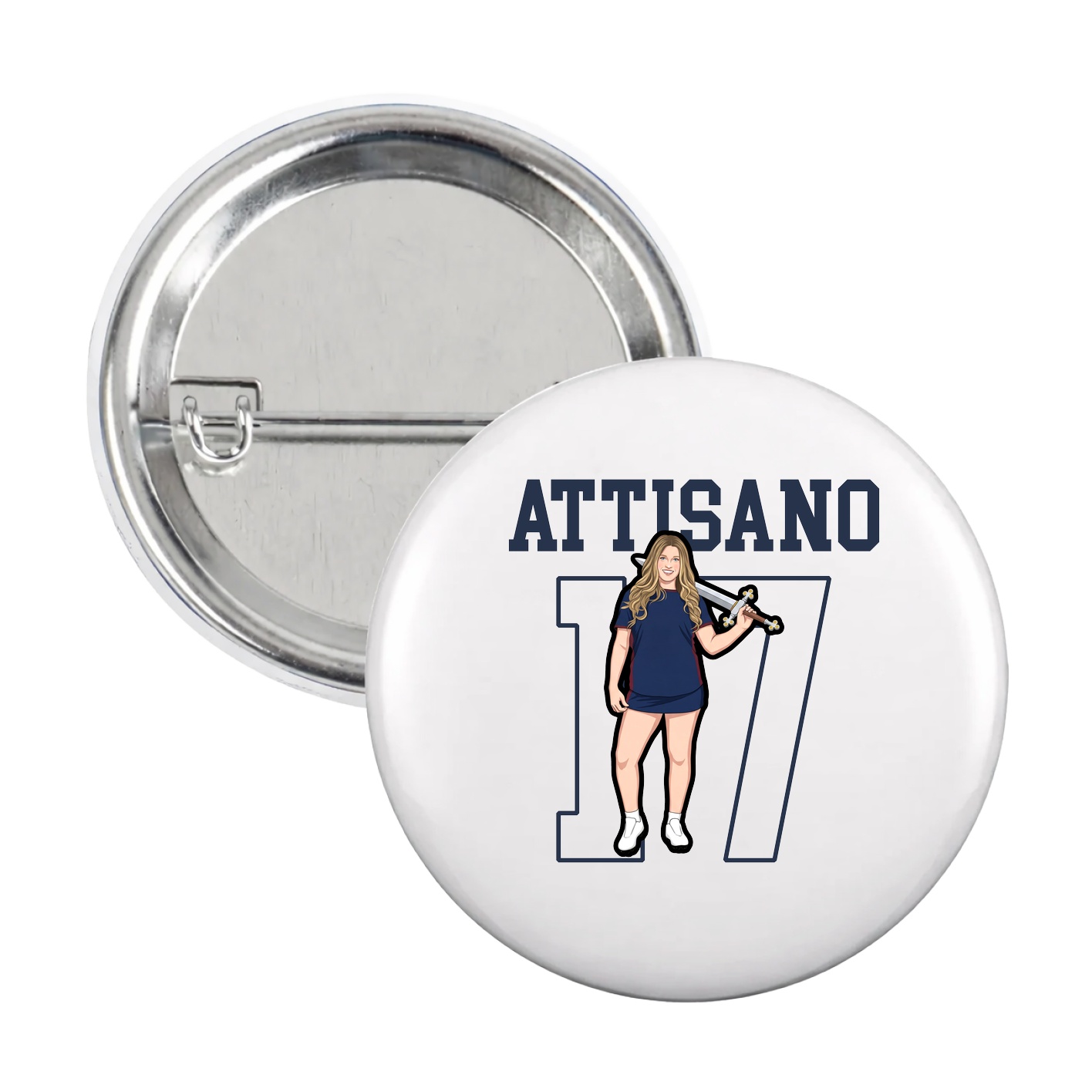 Game Day Button — Shirsey in White