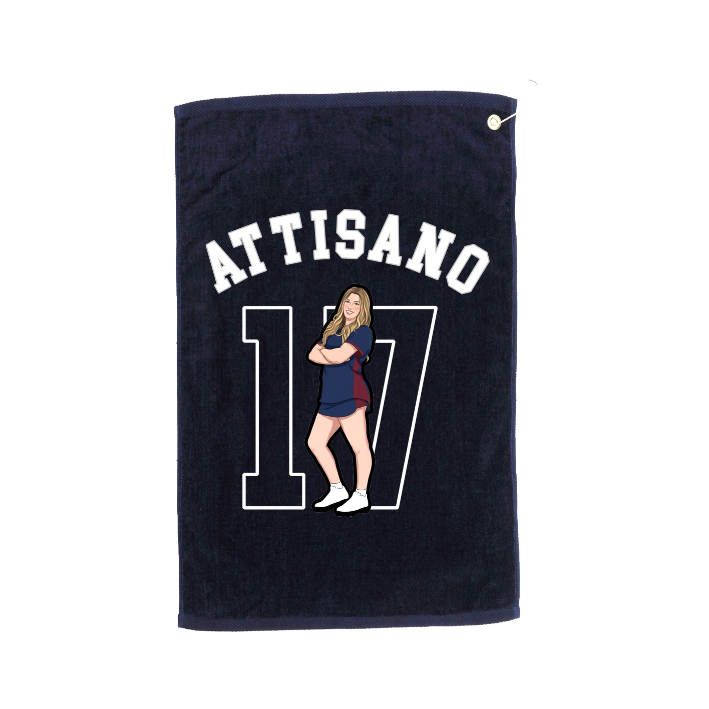 Golf Towel — Shirsey Arch in Navy
