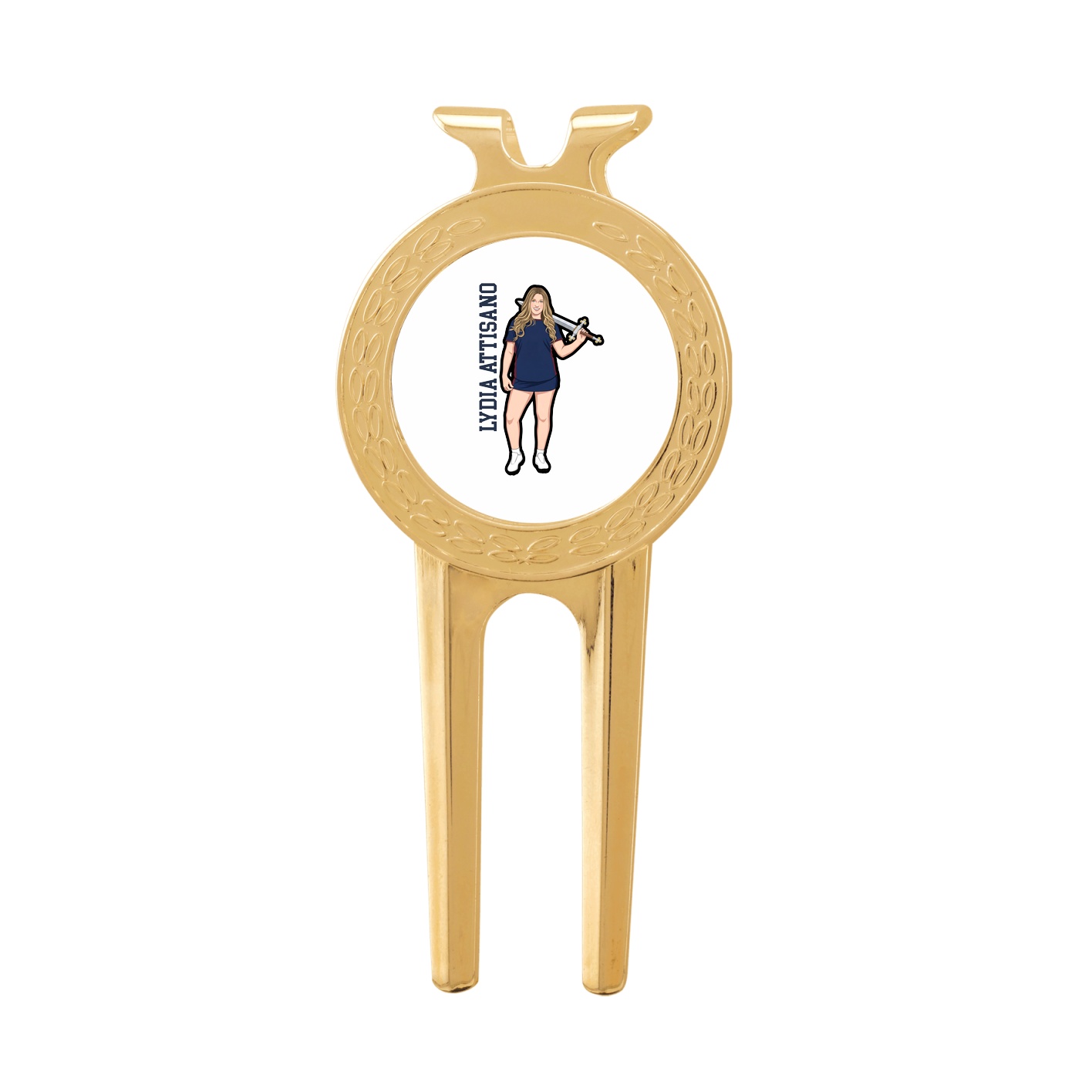 Divot Tool with Ball Marker — Name Vertical in Classic