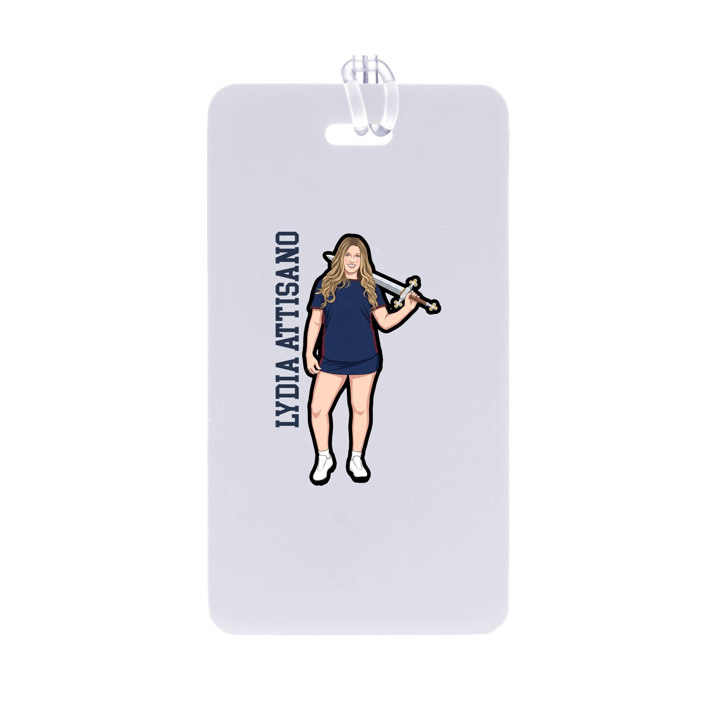 Bag Tag — Name Vertical in Classic