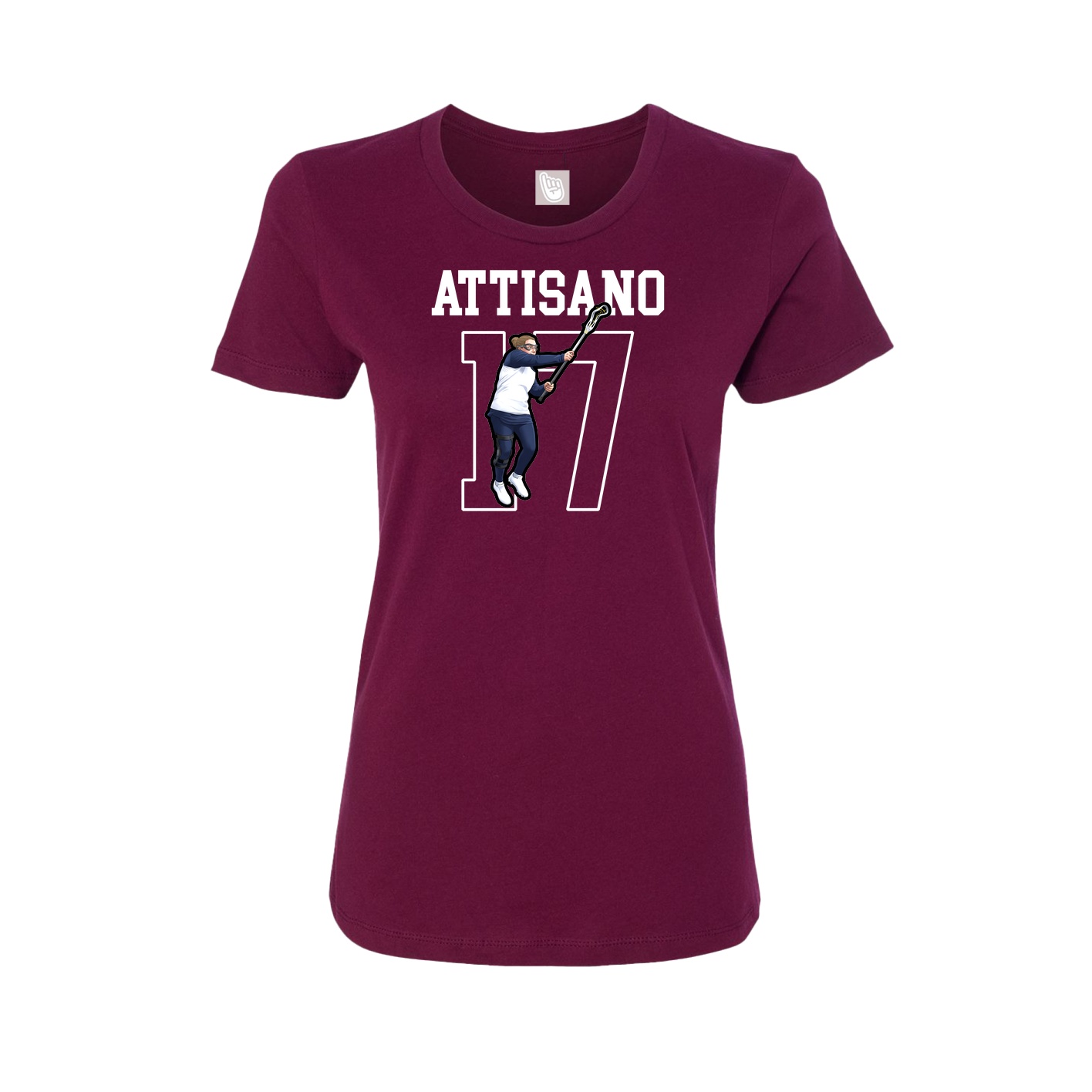 Fitted Women's Tee — Shirsey in Maroon