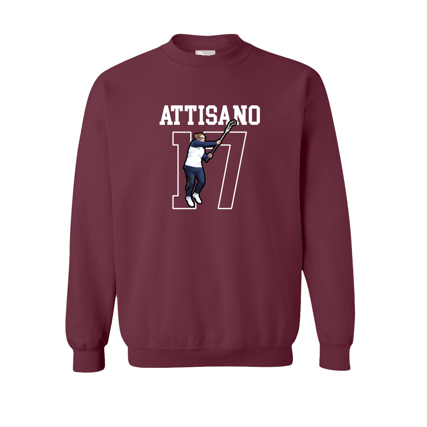 Fleece Crew — Shirsey in Maroon