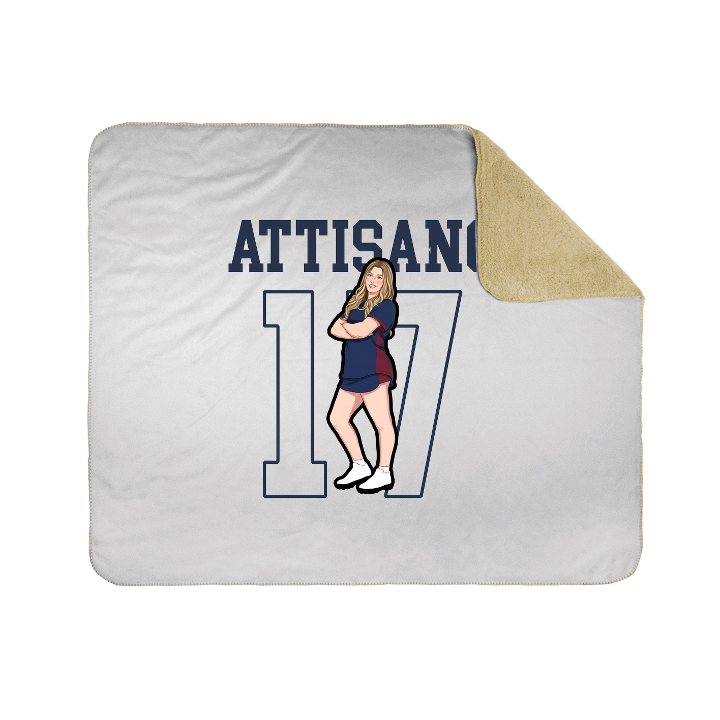 Throw Blanket — Shirsey in White