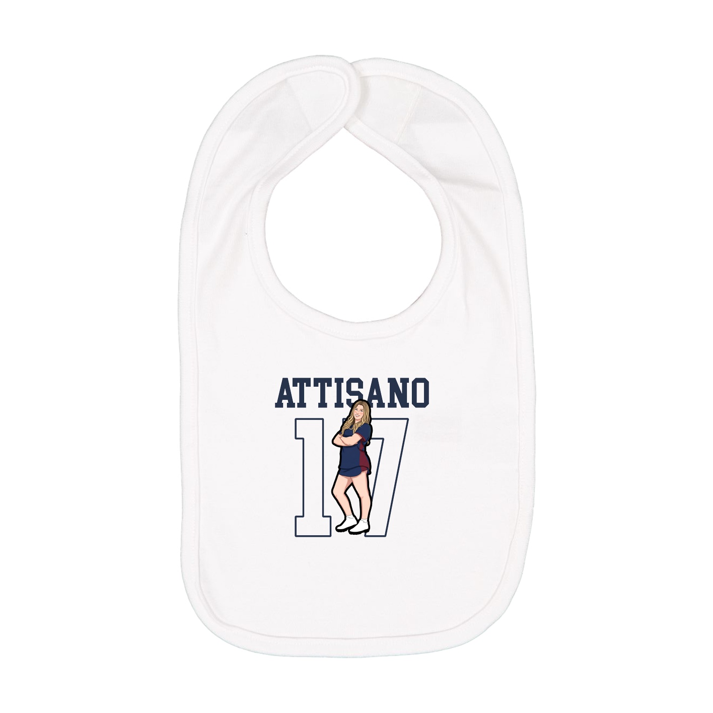 Infant Bib — Shirsey in White