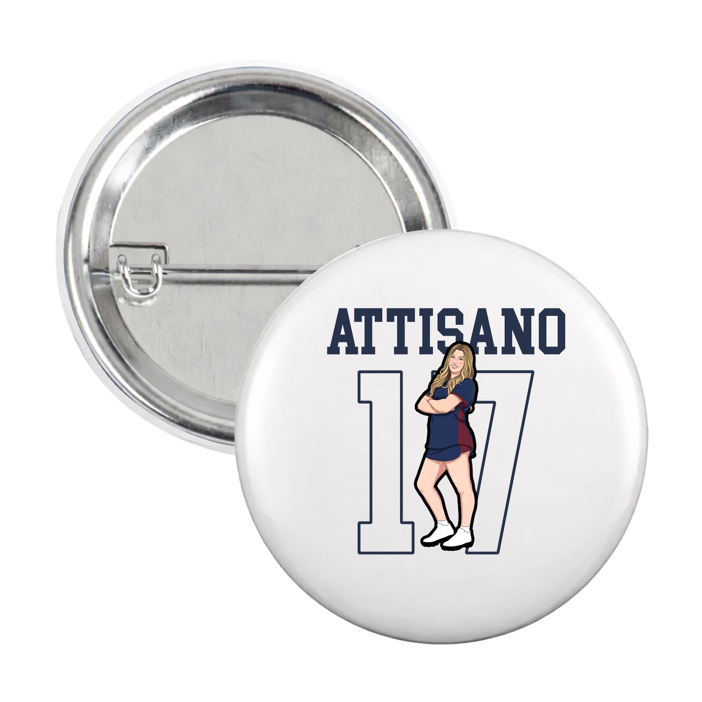 Game Day Button — Shirsey in White