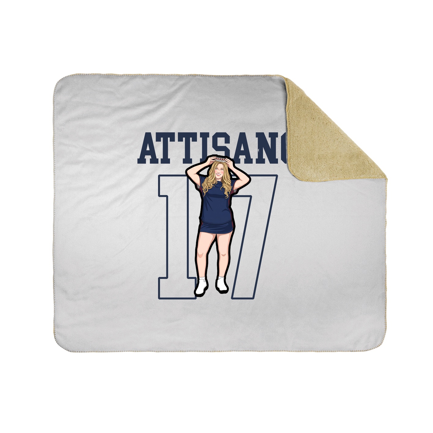 Throw Blanket — Shirsey in White