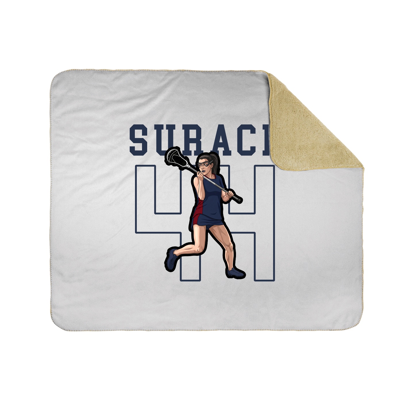 50x60 Sherpa Lined Throw Blanket