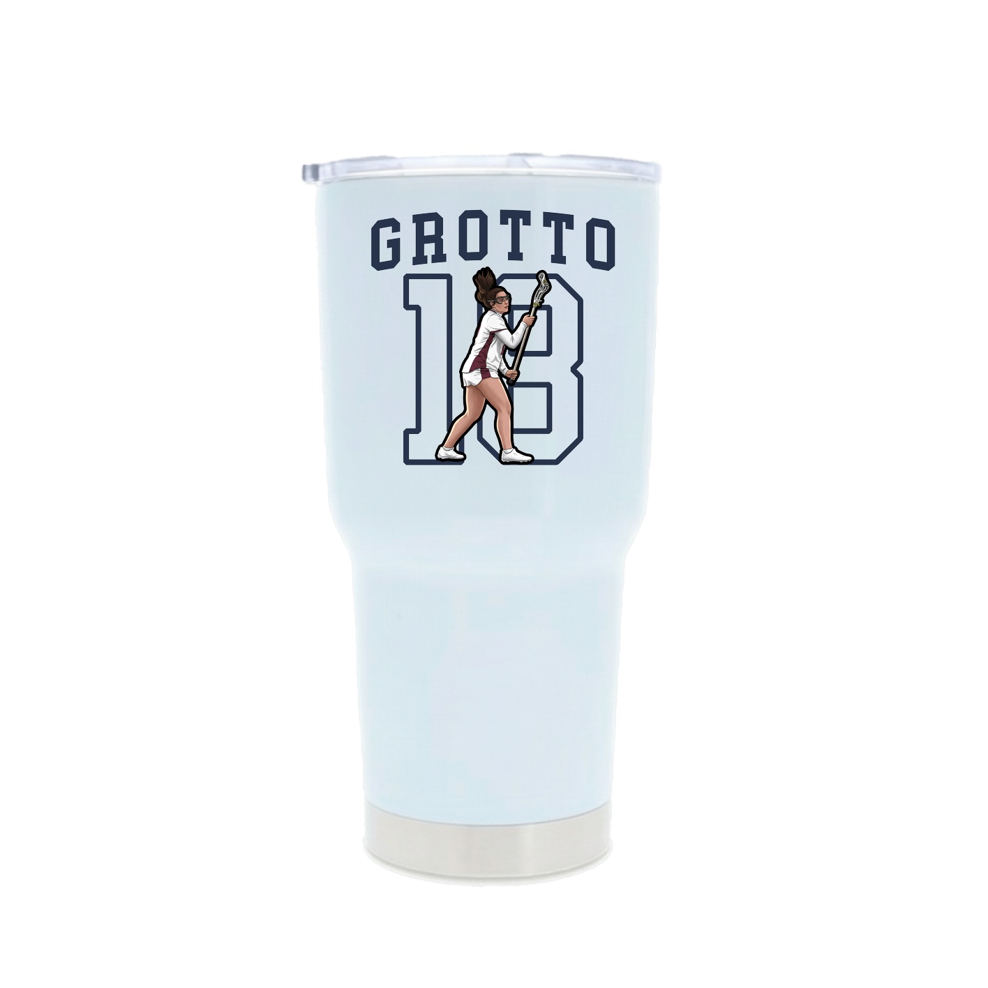30oz Stainless Steel Tumbler — Shirsey in White