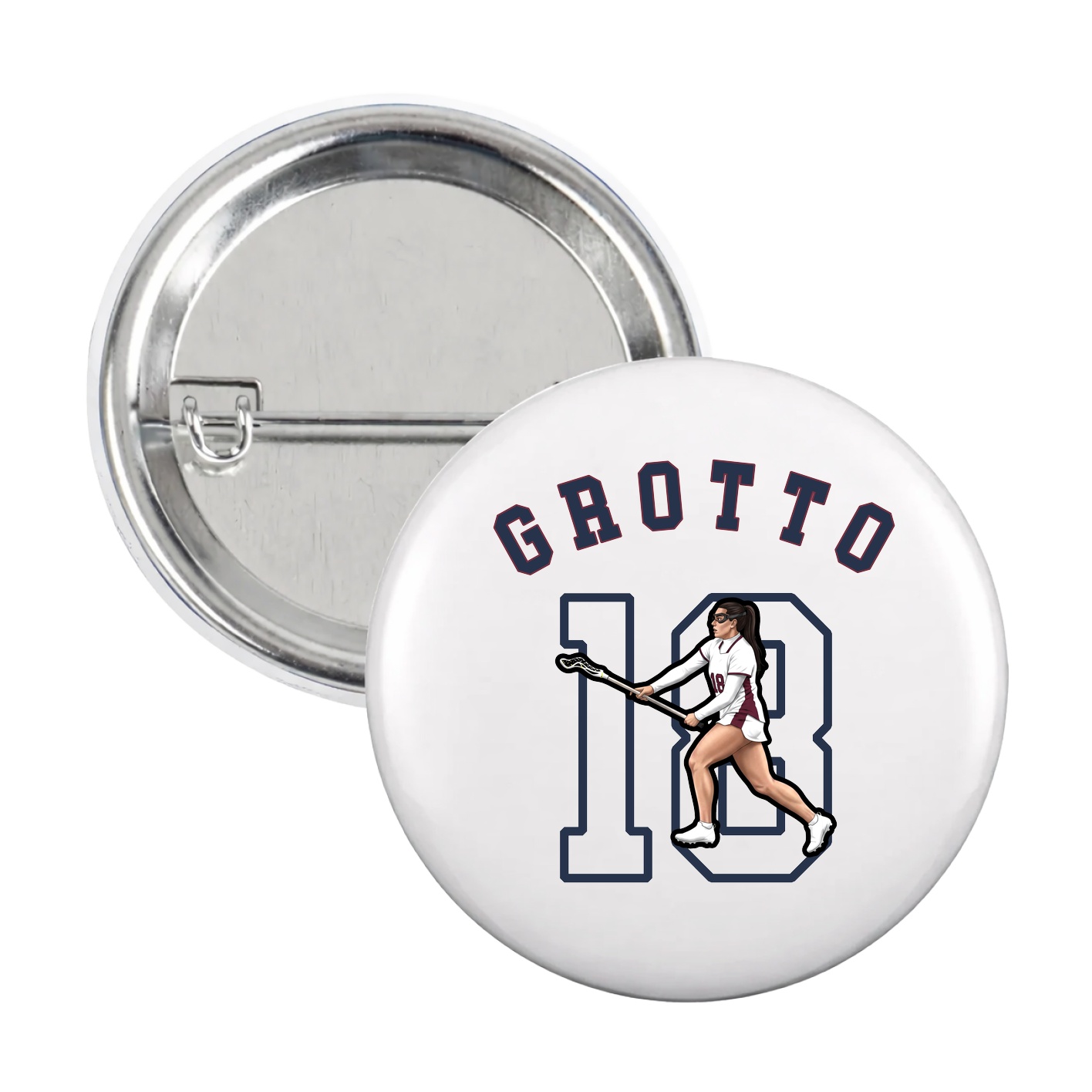 Game Day Button — Shirsey Arch in White