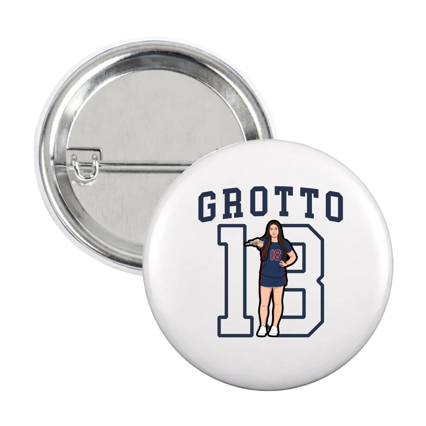 Game Day Button — Shirsey in White