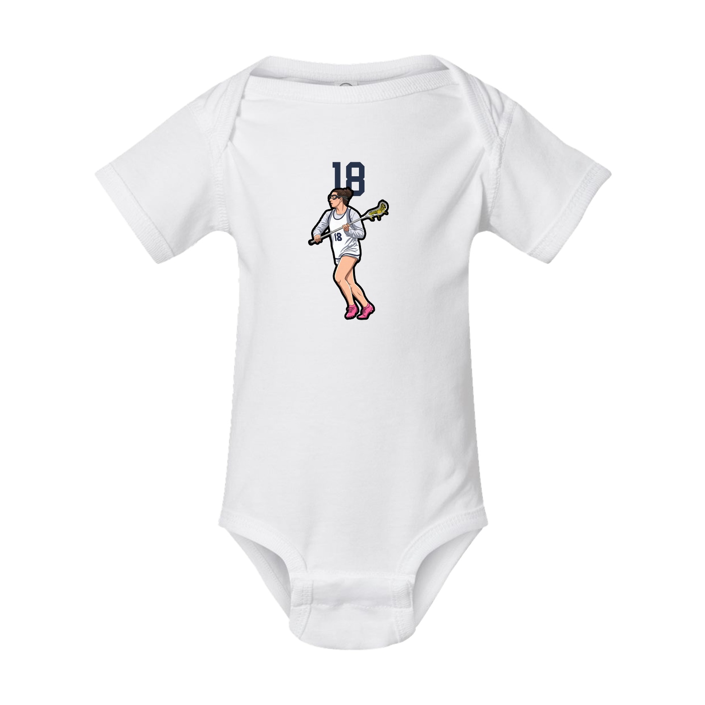 Baby Onesie — Number Top in White