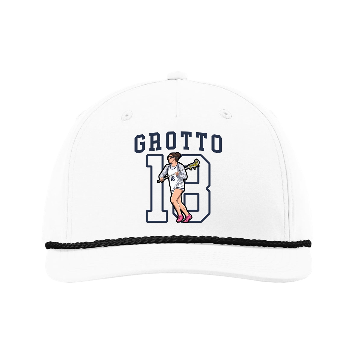 Five-Panel Classic Rope Cap — Shirsey in White