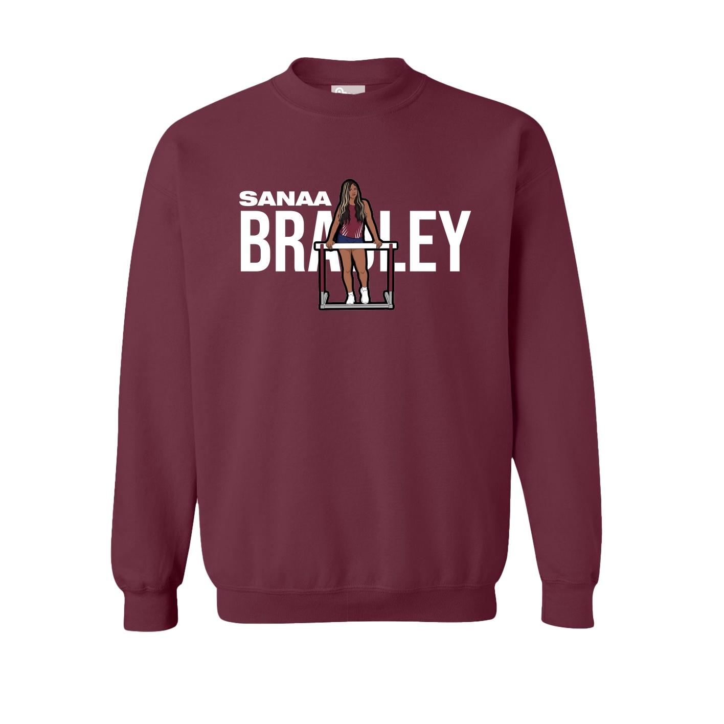 Fleece Crew — Player Name in Maroon