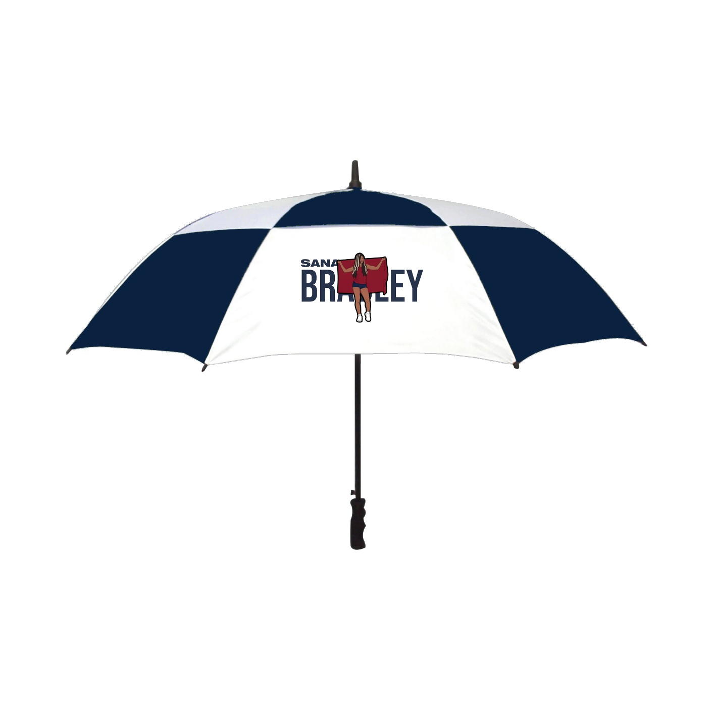 Golf Umbrella — Player Name in Navy