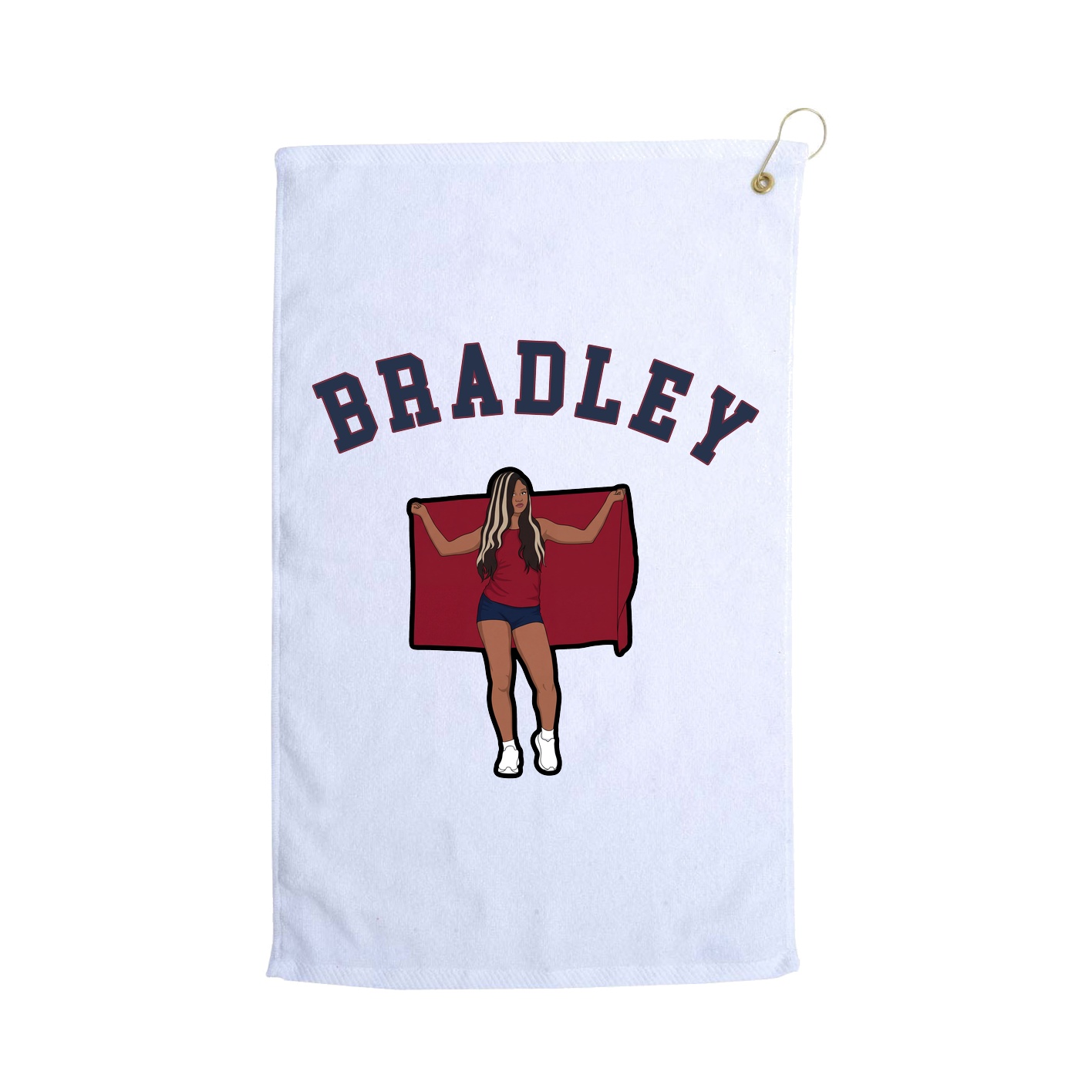 Golf Towel — Shirsey Arch in White