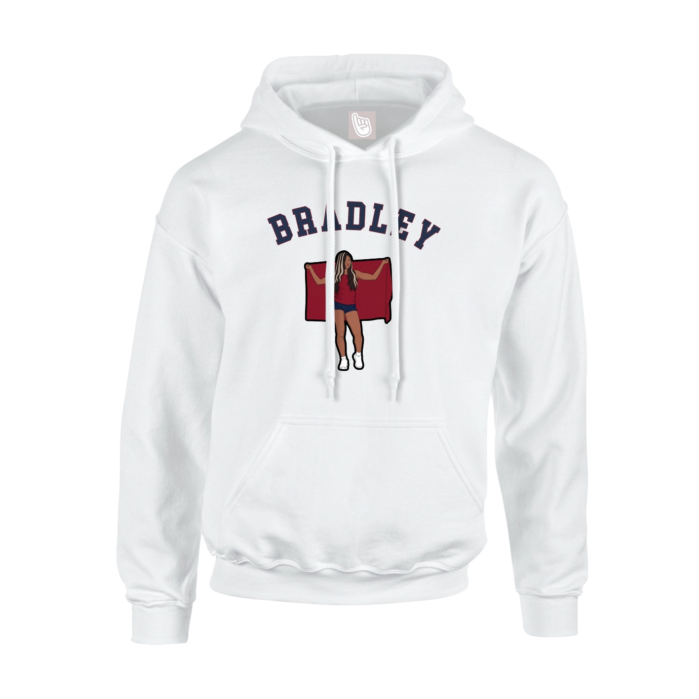 Hoodie — Shirsey Arch in White