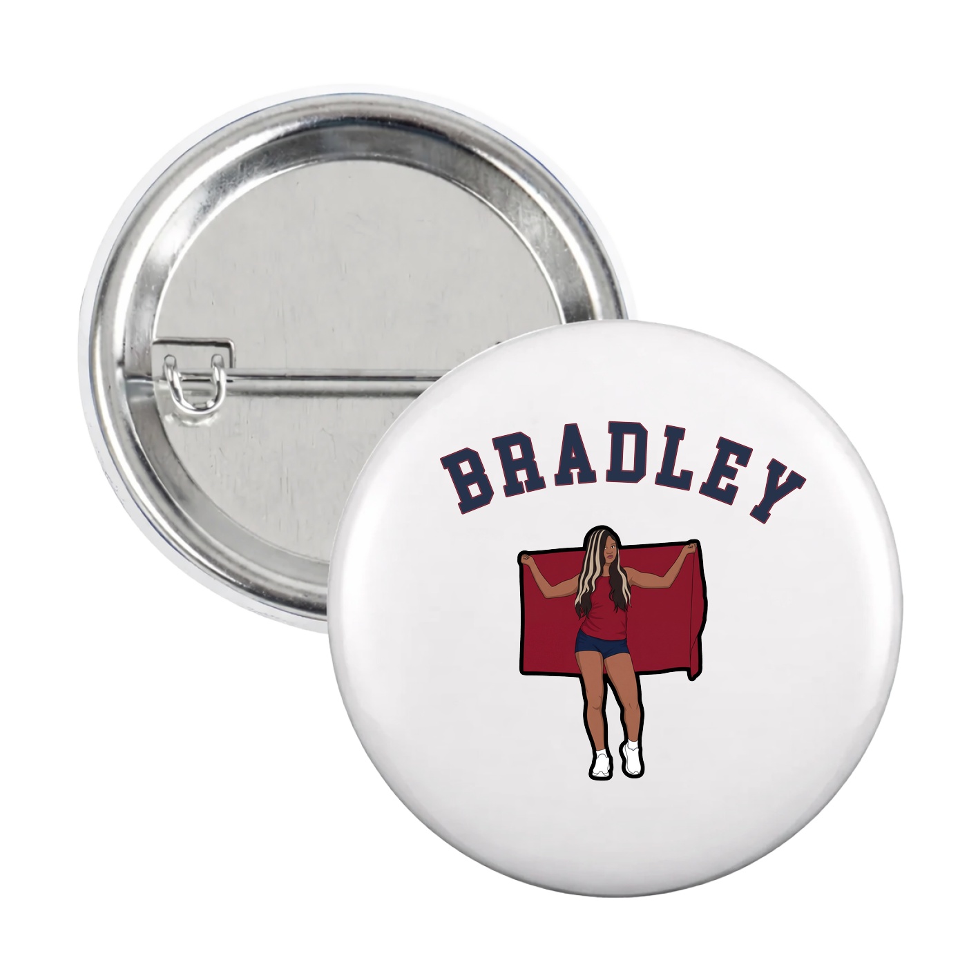 Game Day Button — Shirsey Arch in White