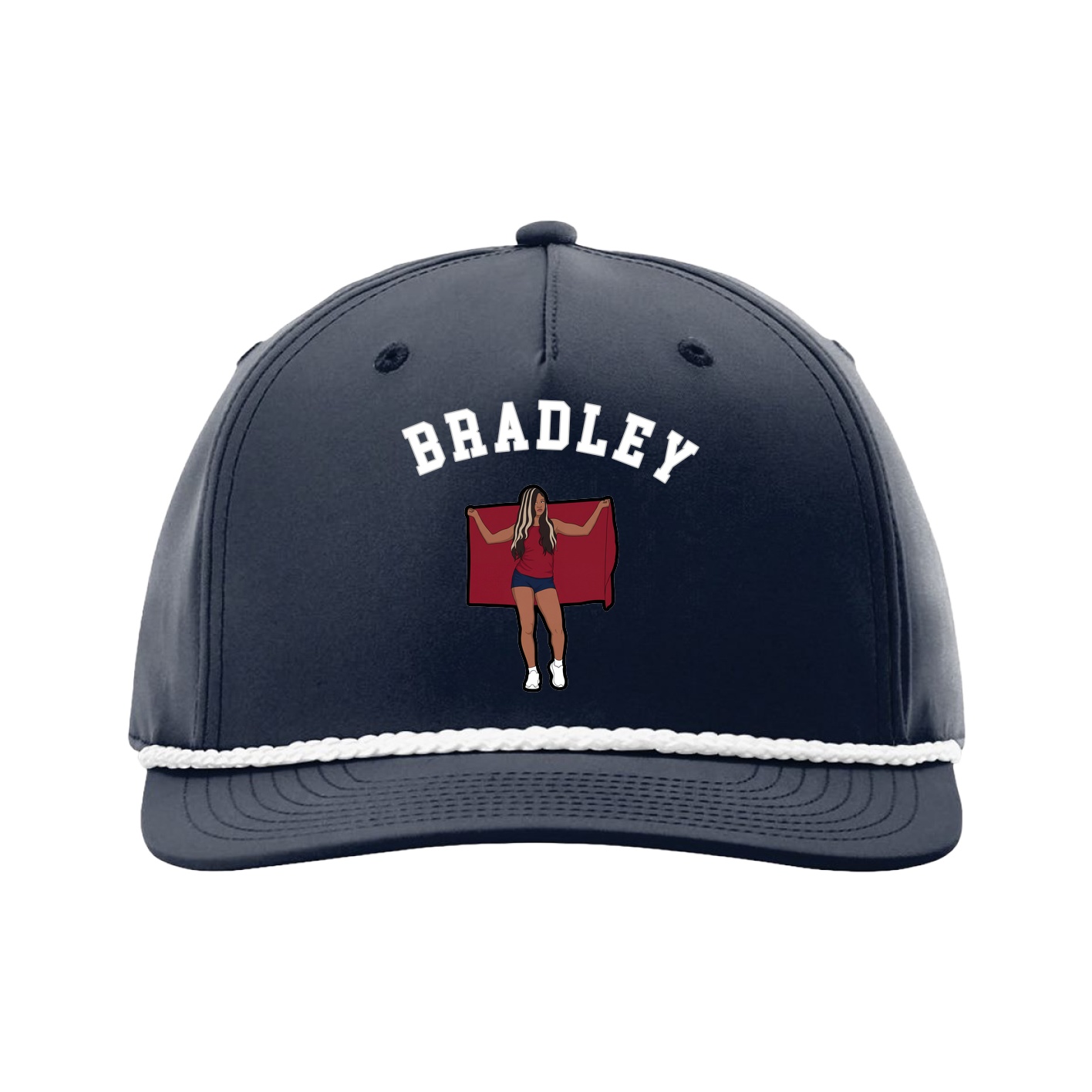 Five-Panel Classic Rope Cap — Shirsey Arch in Navy