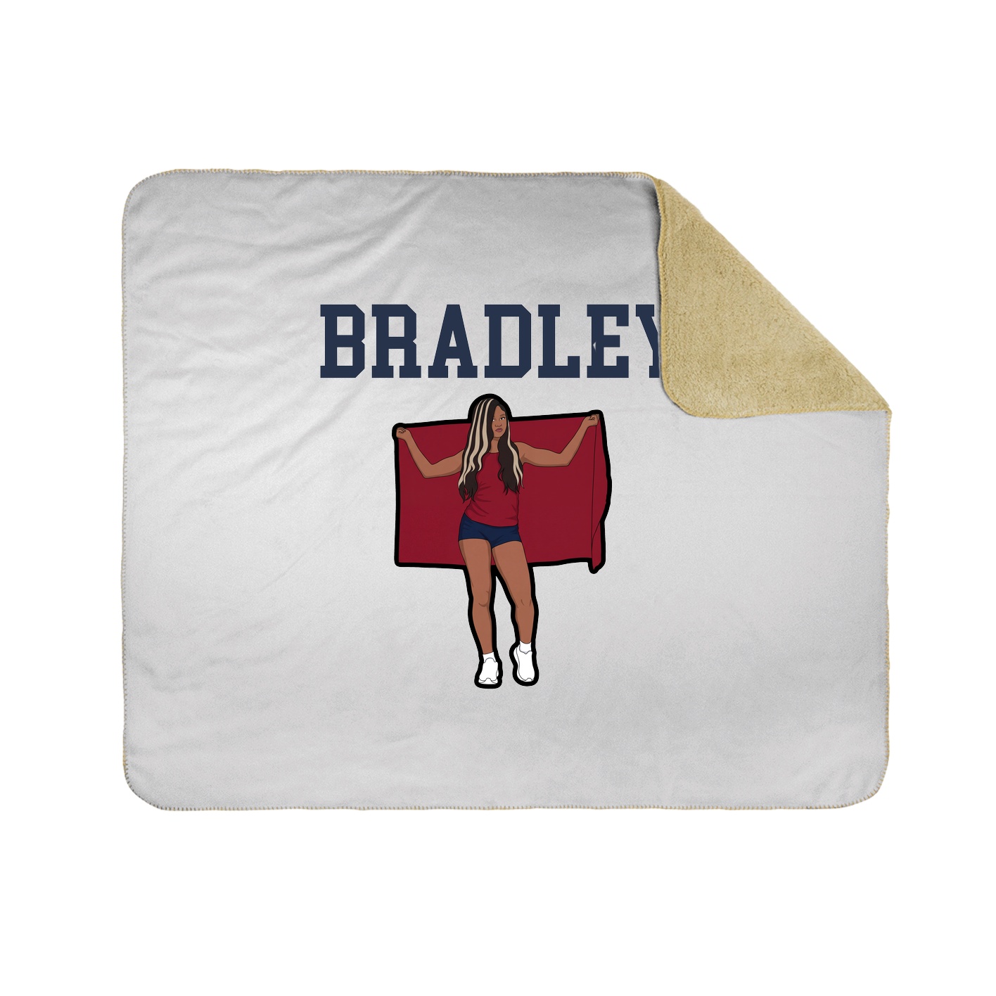 Throw Blanket — Shirsey in White
