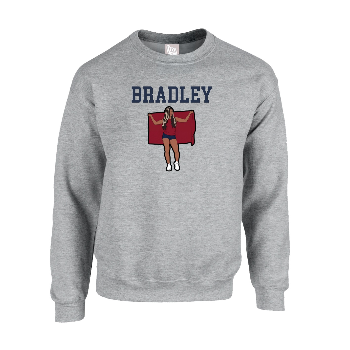 Fleece Crew — Shirsey in Grey