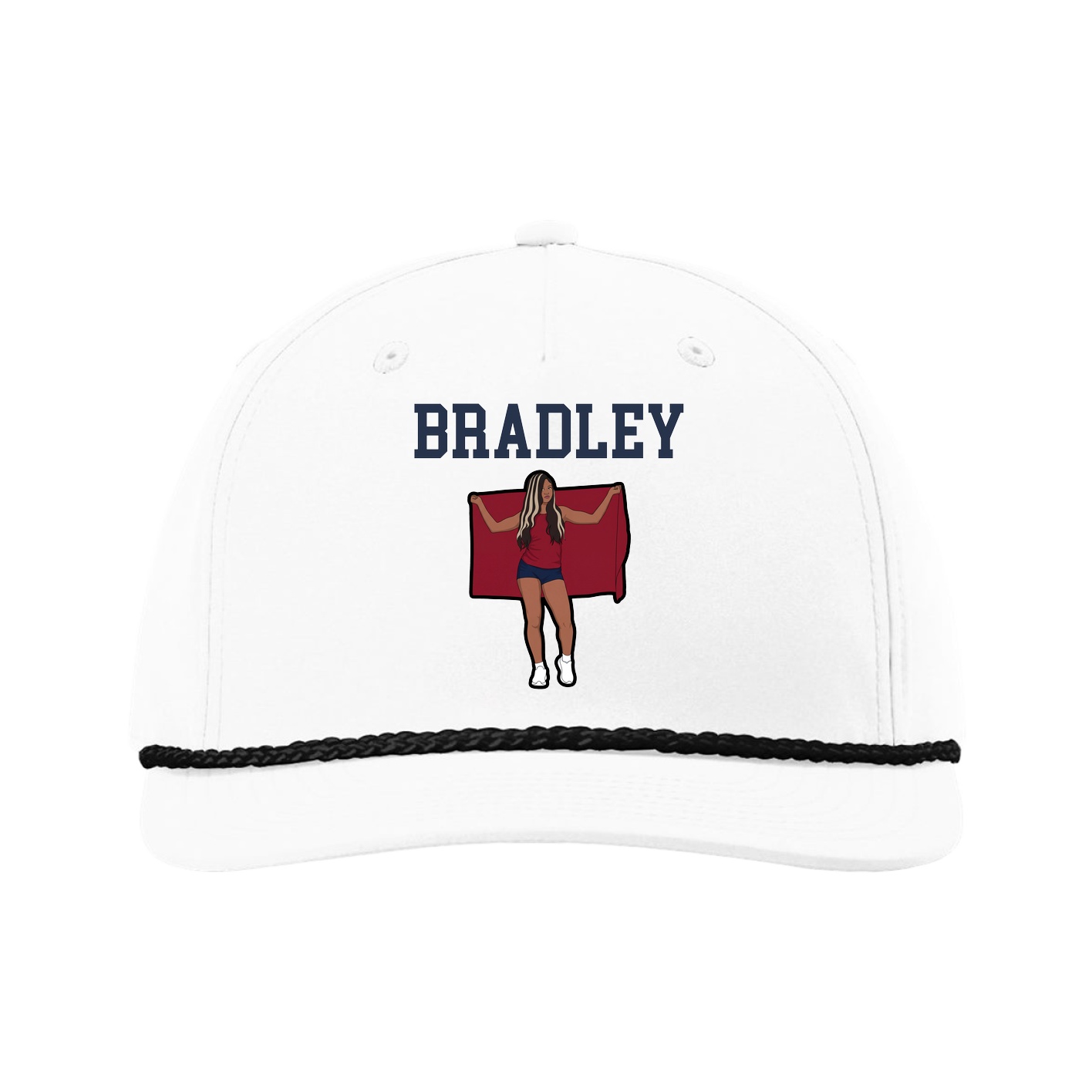Five-Panel Classic Rope Cap — Shirsey in White