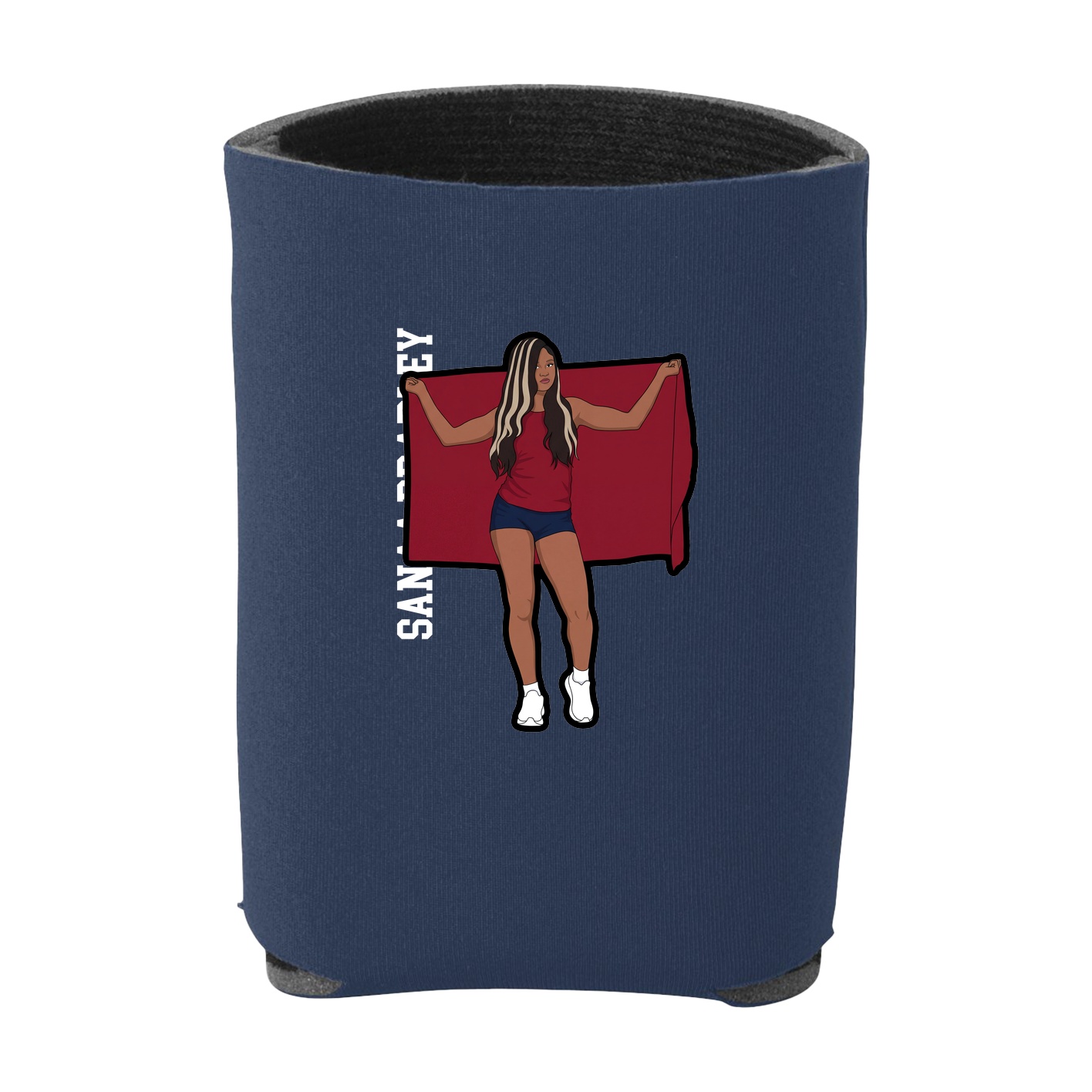 Can Holder — Name Vertical in Navy