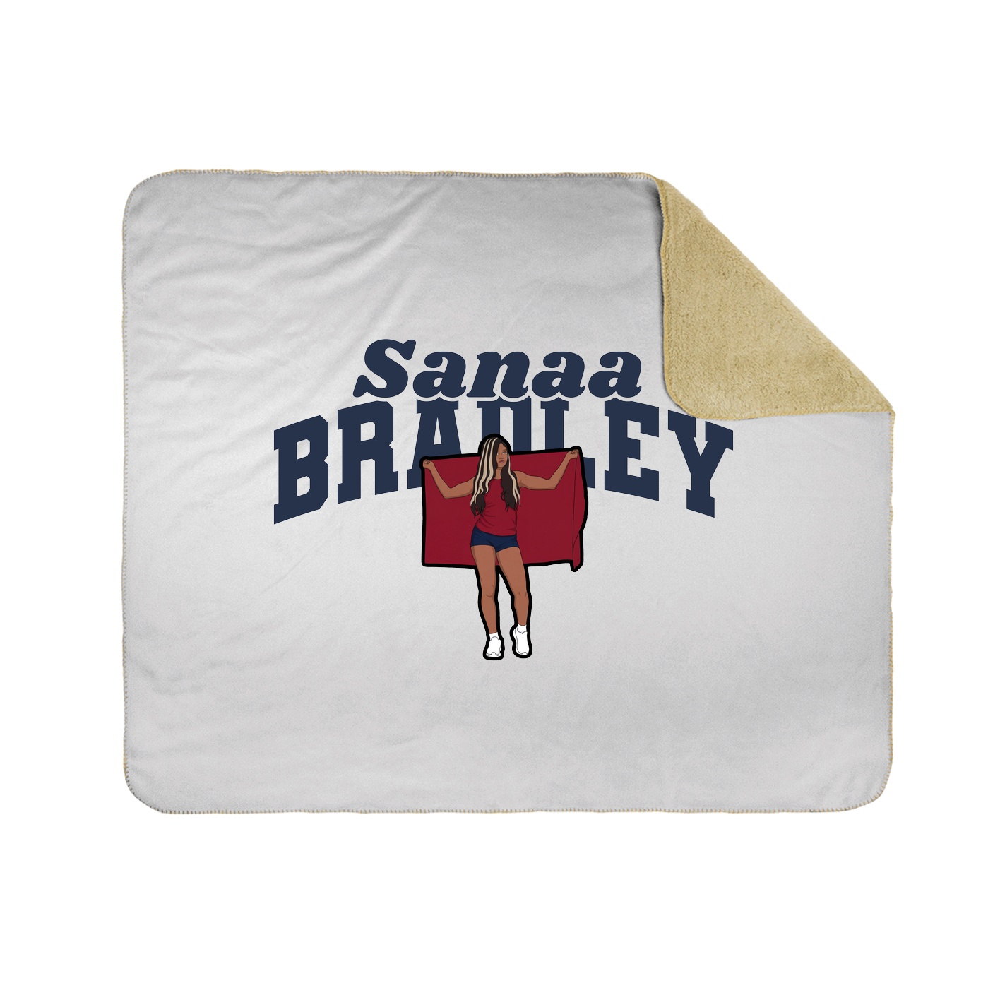 Throw Blanket — Signature Arch in White