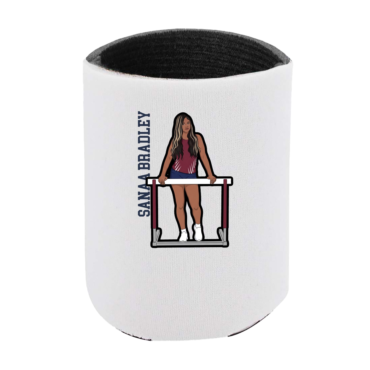 Can Holder — Name Vertical in White