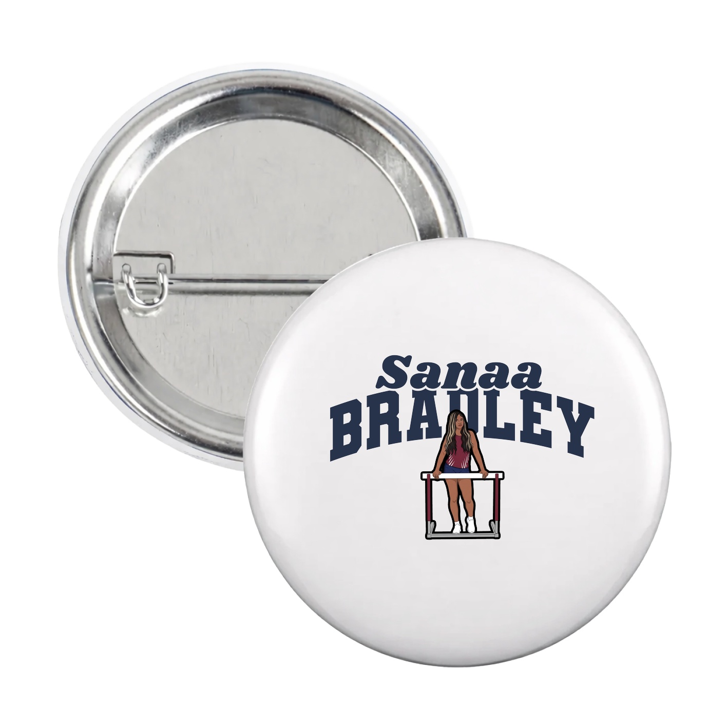 Game Day Button — Signature Arch in White