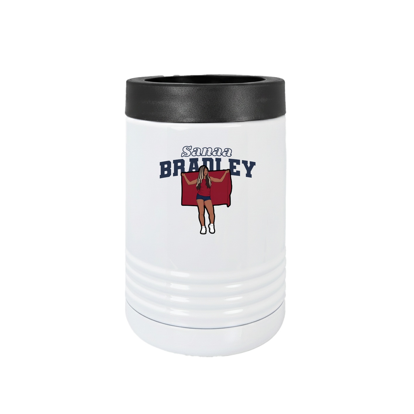 Beverage Holder — Name Arch in White