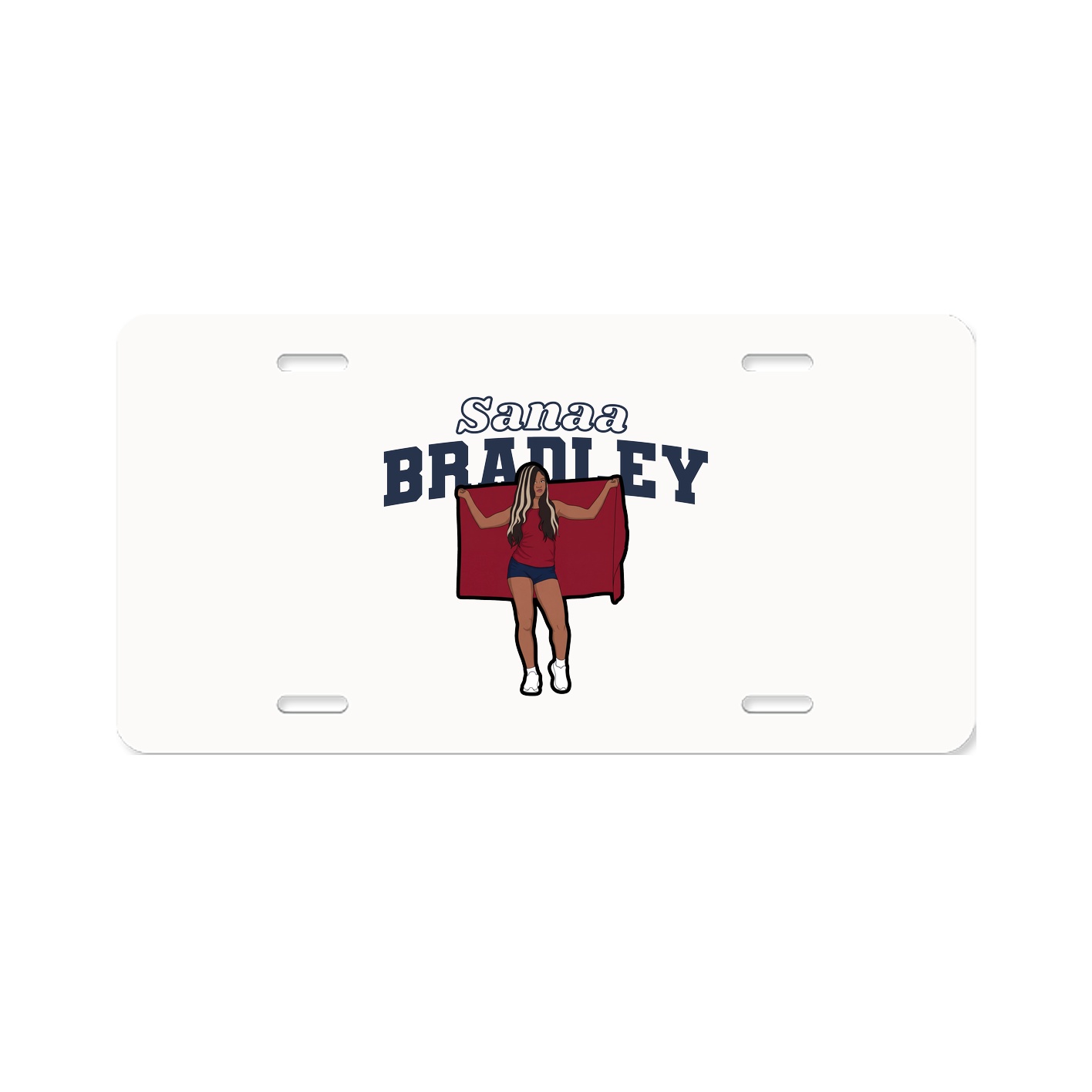 License Plate — Name Arch in Classic