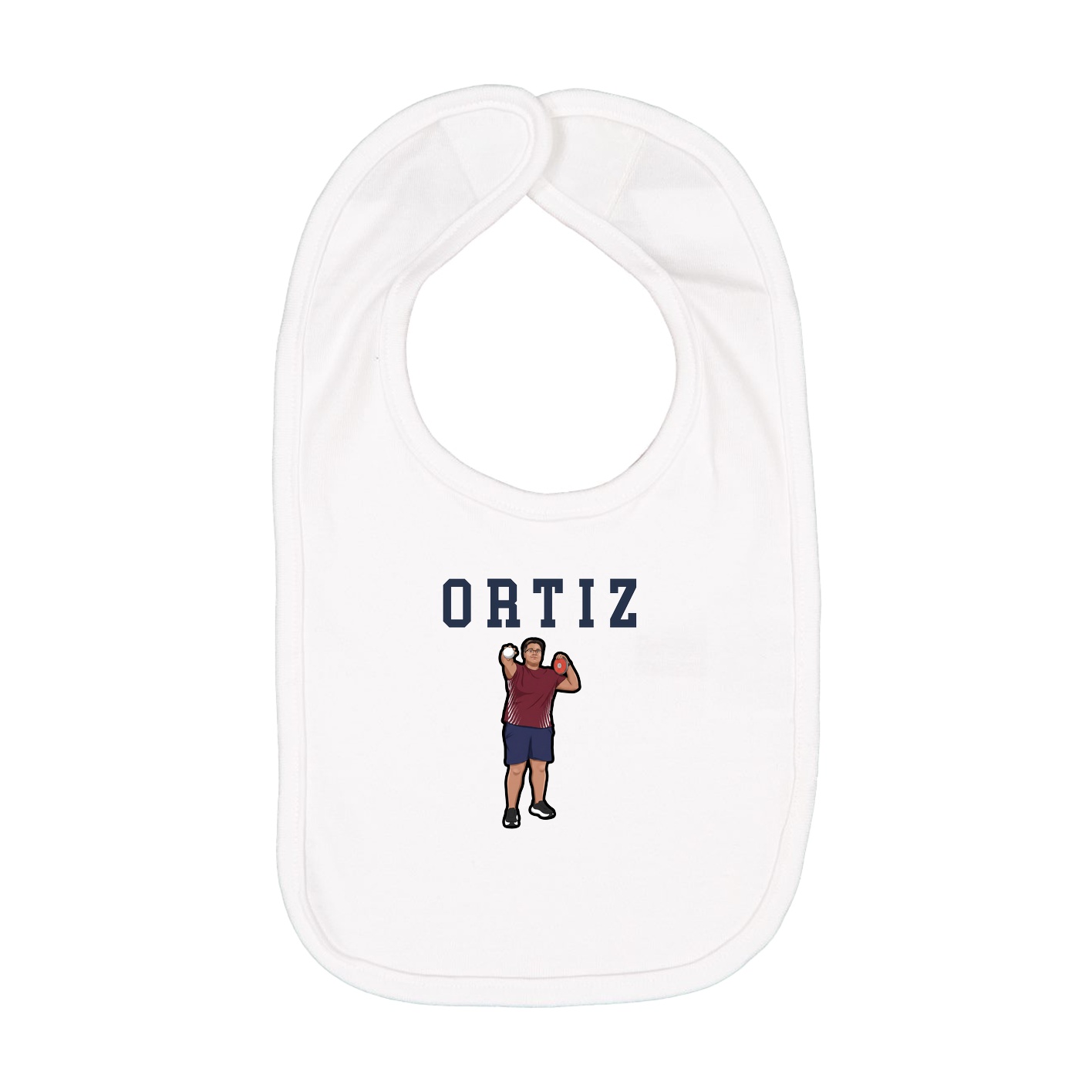 Infant Bib — Shirsey in White