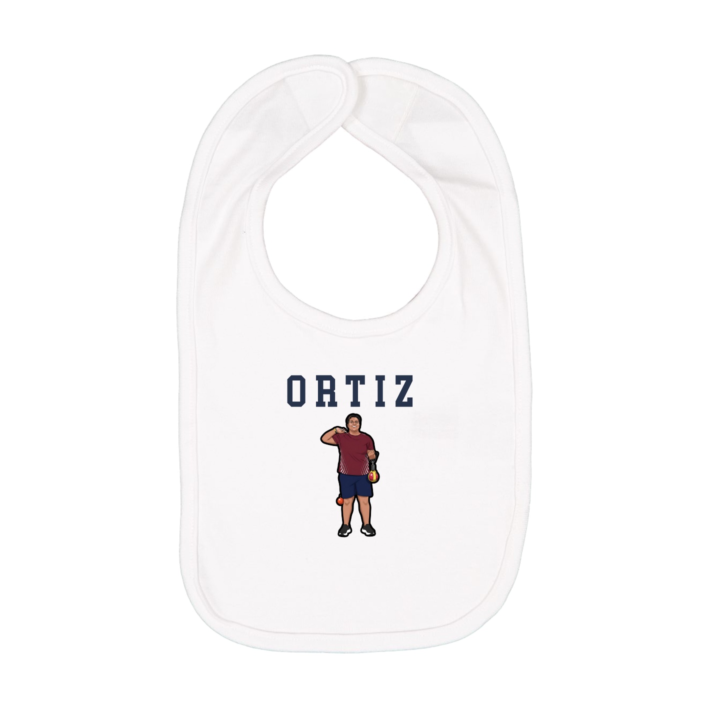 Infant Bib — Shirsey in White