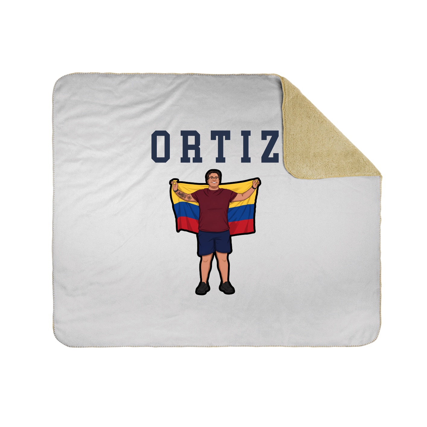 Throw Blanket — Shirsey in White