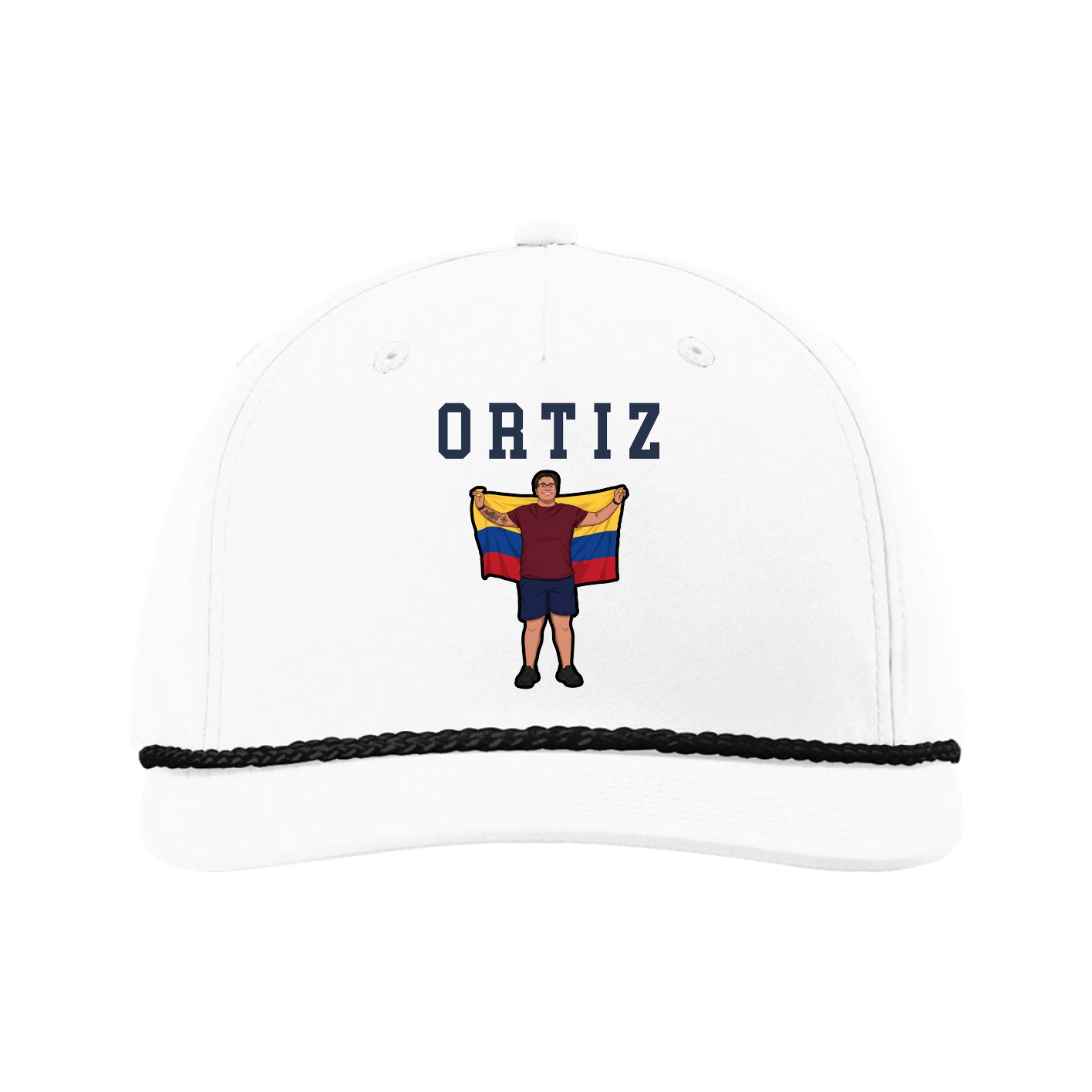 Five-Panel Classic Rope Cap — Shirsey in White